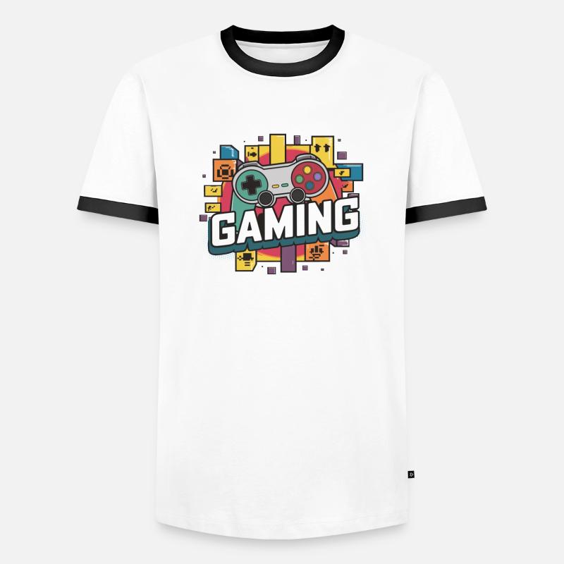 Gaming - Controller Männer Kontrast-T-Shirt