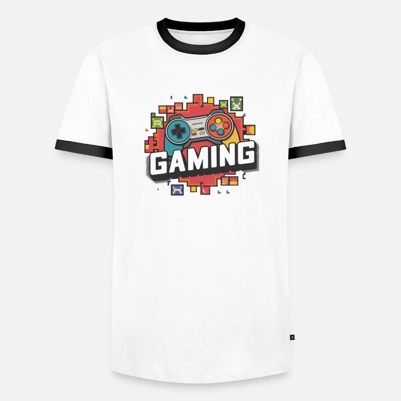 Gaming - Controller Männer Kontrast-T-Shirt