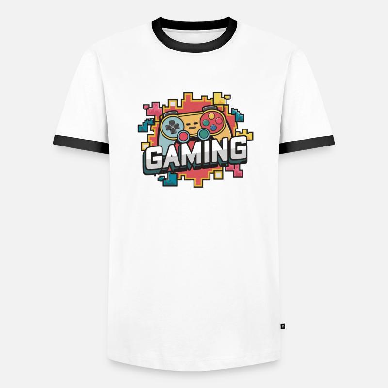Gaming - Controller Männer Kontrast-T-Shirt