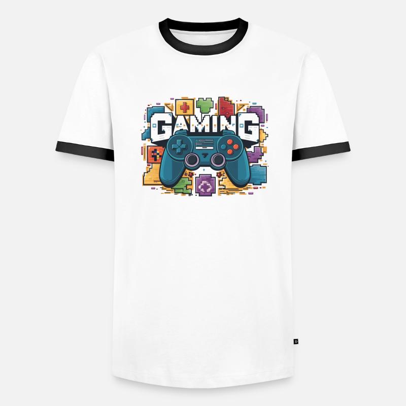 Gaming - Controller Männer Kontrast-T-Shirt
