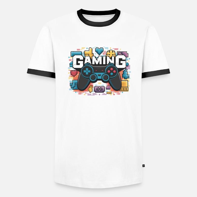 Gaming - Controller Männer Kontrast-T-Shirt