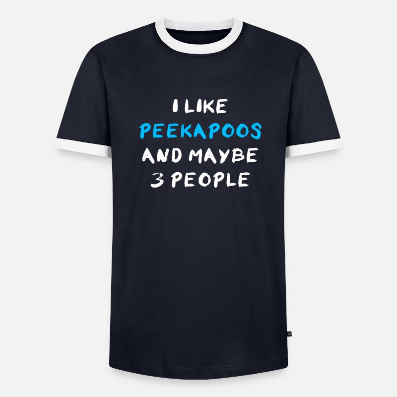 Peekapoo - Männer Kontrast-T-Shirt - undefined