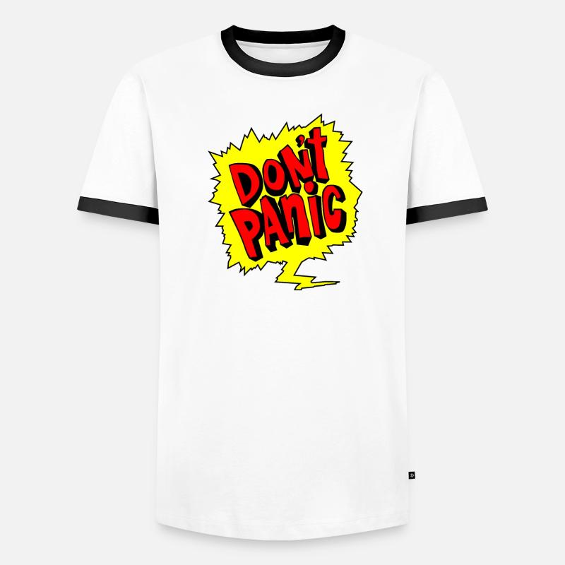 Don't panic, don't panic, don't panic Men's Ringer Shirt