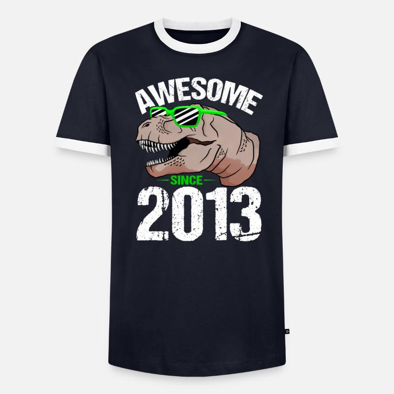 Force élémentaire du T-Rex depuis 2013 Anniversaire T-shirt contrasté Homme