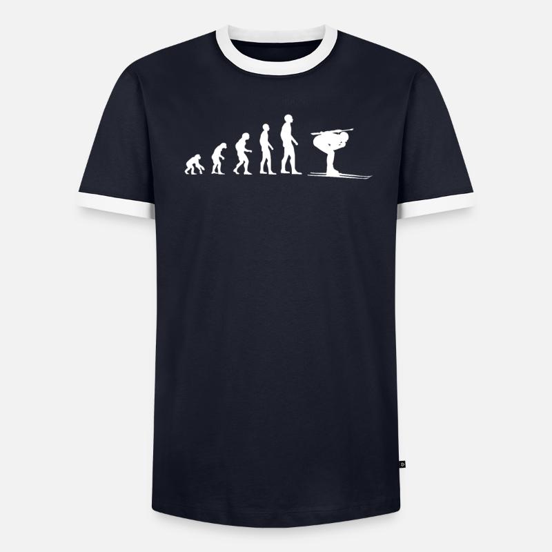 Evolution Biathlon Athlete - Men's Ringer Shirt - undefined