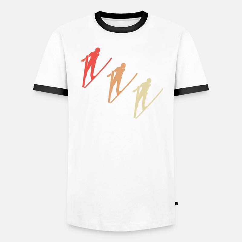 Pulls colorés T-shirt contrasté Homme