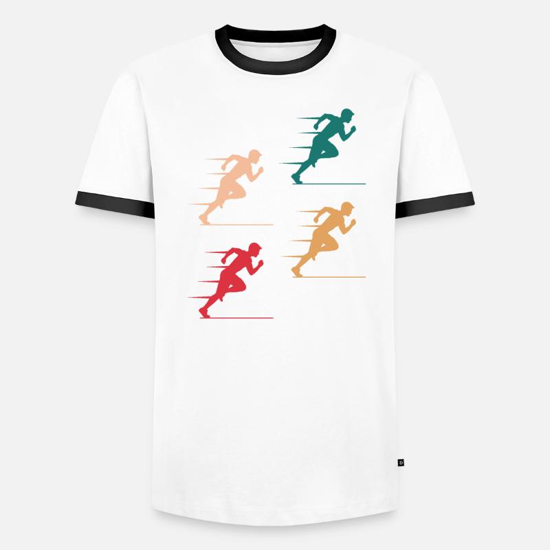 Cadeau d’action Sprinter coloré T-shirt contrasté Homme