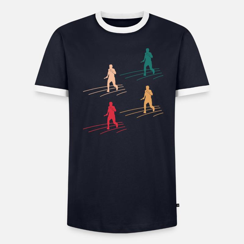 de course de relais coloré T-shirt contrasté Homme