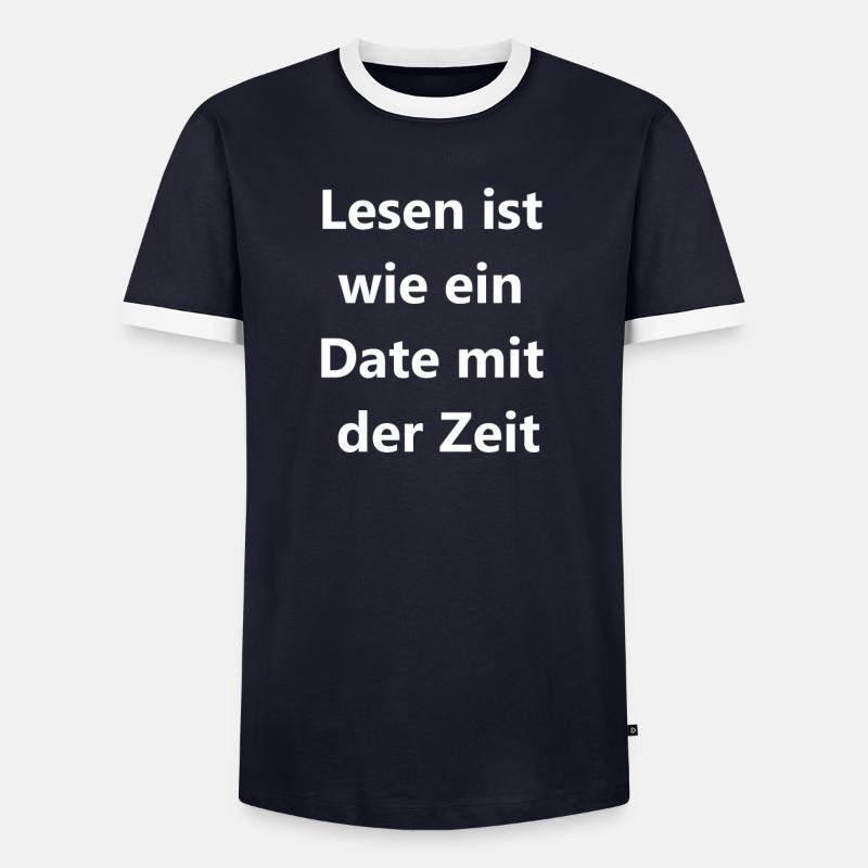 Leseabend Geschenk - Männer Kontrast-T-Shirt - undefined