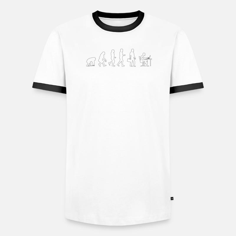 Décentralisation Travail Technologies informatiques Technologie T-shirt contrasté Homme