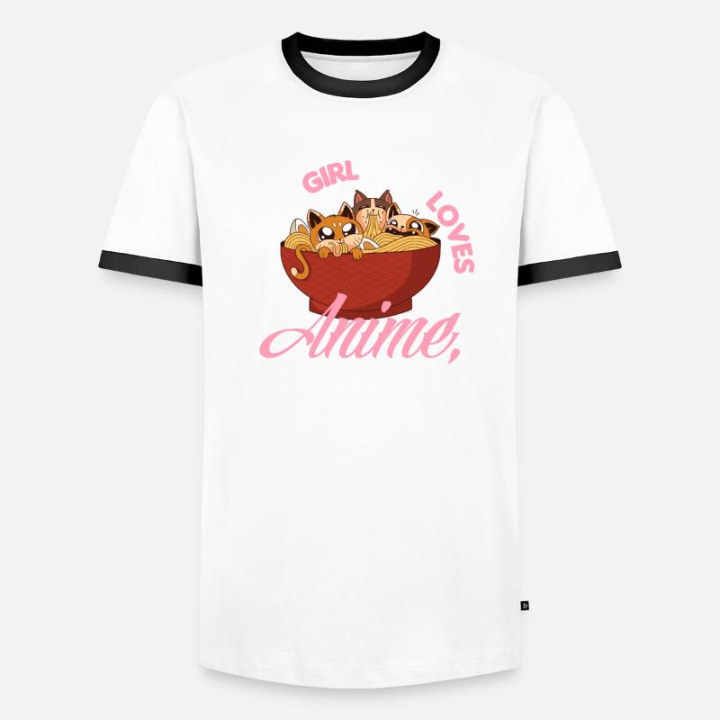Funny Anime Gift Men's Ringer Shirt