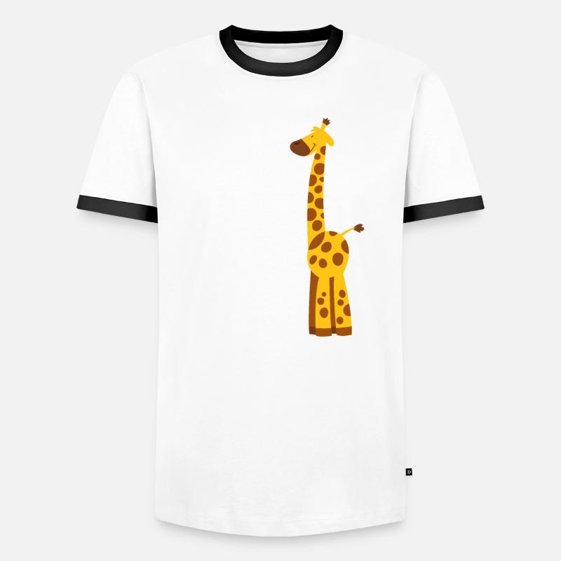Funny Giraffe Gift Men's Ringer Shirt