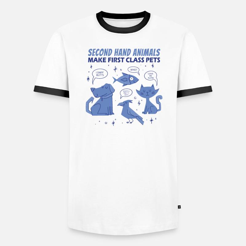 Second Hand Animals Make First-Class Pets Men's Ringer Shirt