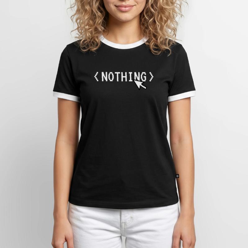 Nothing Computer Code Mouse Programmer Humor Men's Ringer Shirt