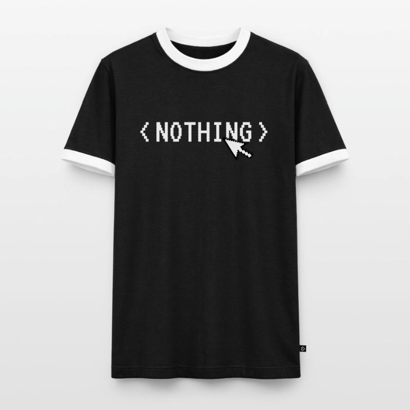 Nothing Computer Code Mouse Programmer Humor Men's Ringer Shirt