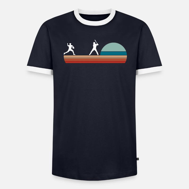 Drôle de baseball T-shirt contrasté Homme