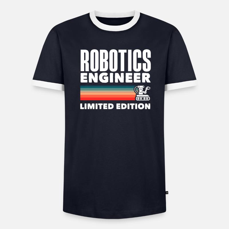 Robotics Robot Programmer - Men's Ringer Shirt - undefined