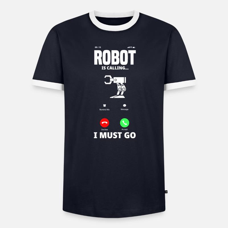 Robotics Robot Programmer - Men's Ringer Shirt - undefined