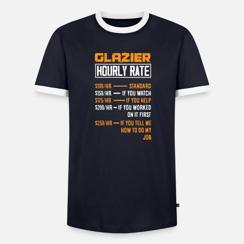 Glaser Geschenk - Männer Kontrast-T-Shirt - undefined