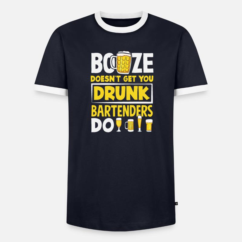 Funny Bartender Saying Bartender Gift - Men's Ringer Shirt - undefined