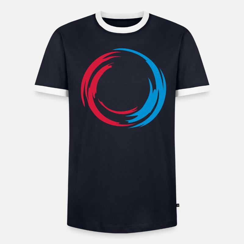 swirl_circle T-shirt contrasté Homme