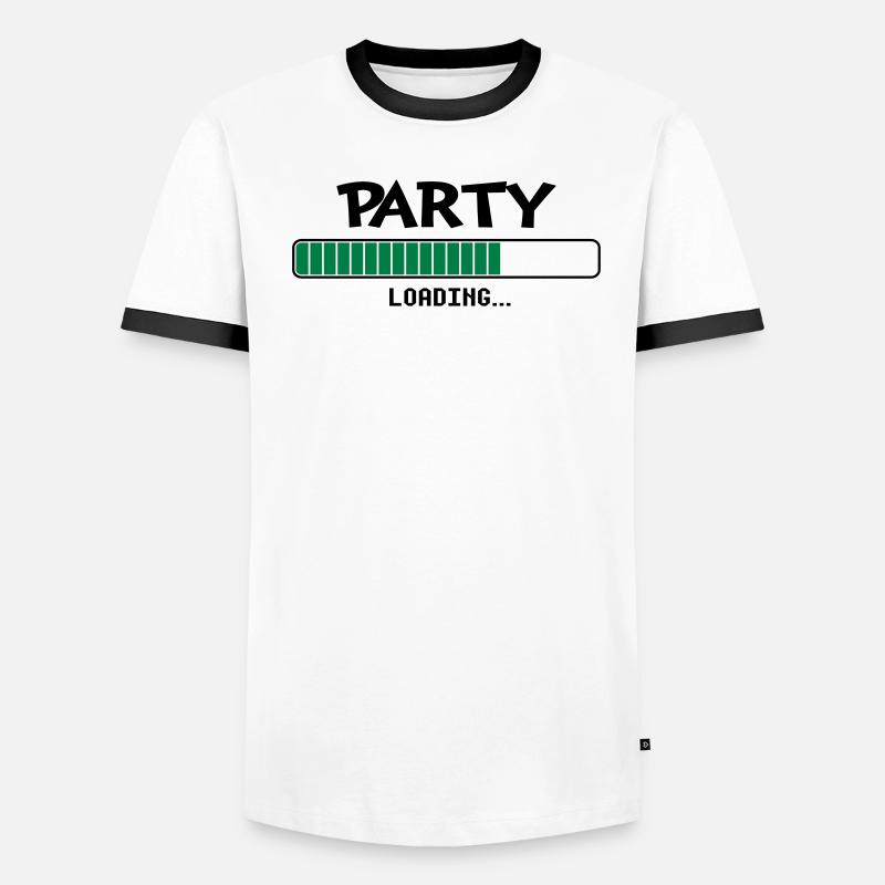 Party loading loading bar Men's Ringer Shirt