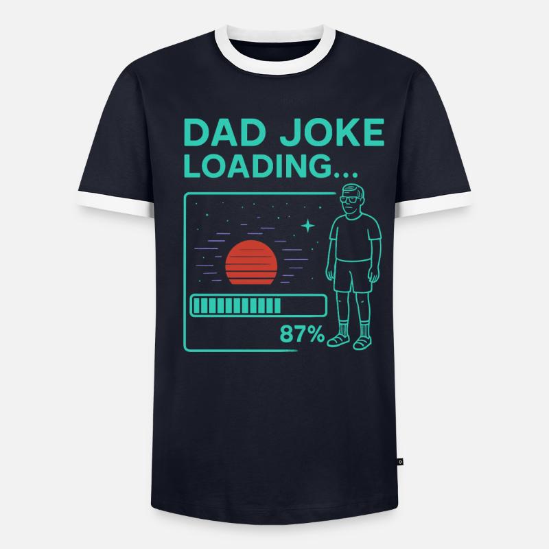 Dad Joke Loading Männer Kontrast-T-Shirt