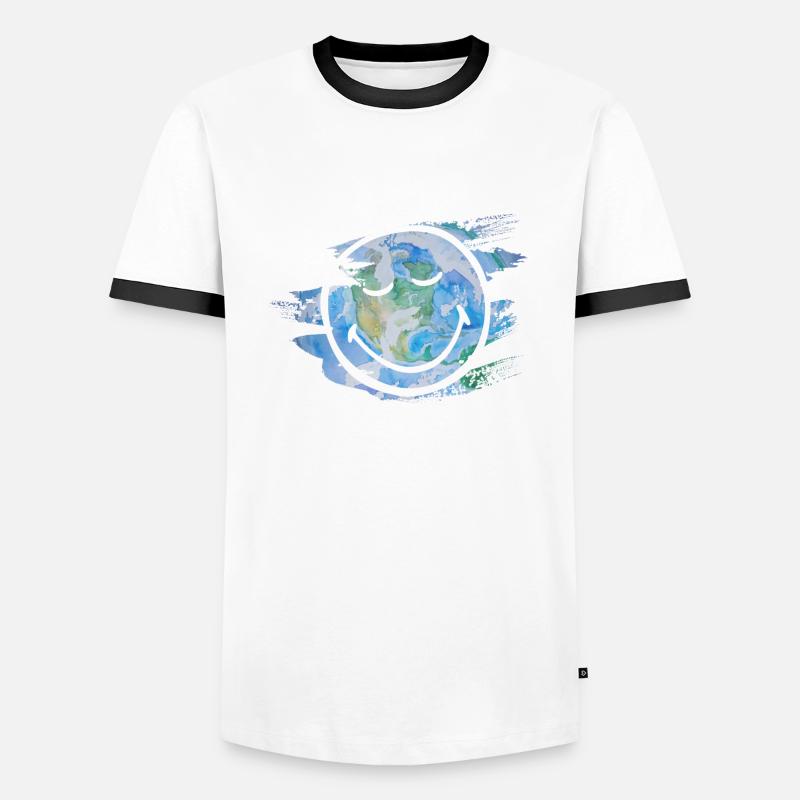 All Different All the Same Smileyworld white Men's Ringer Shirt