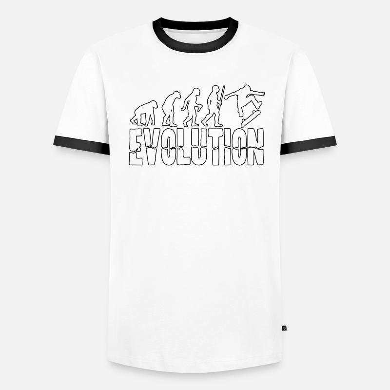 Evolution Skater Männer Kontrast-T-Shirt