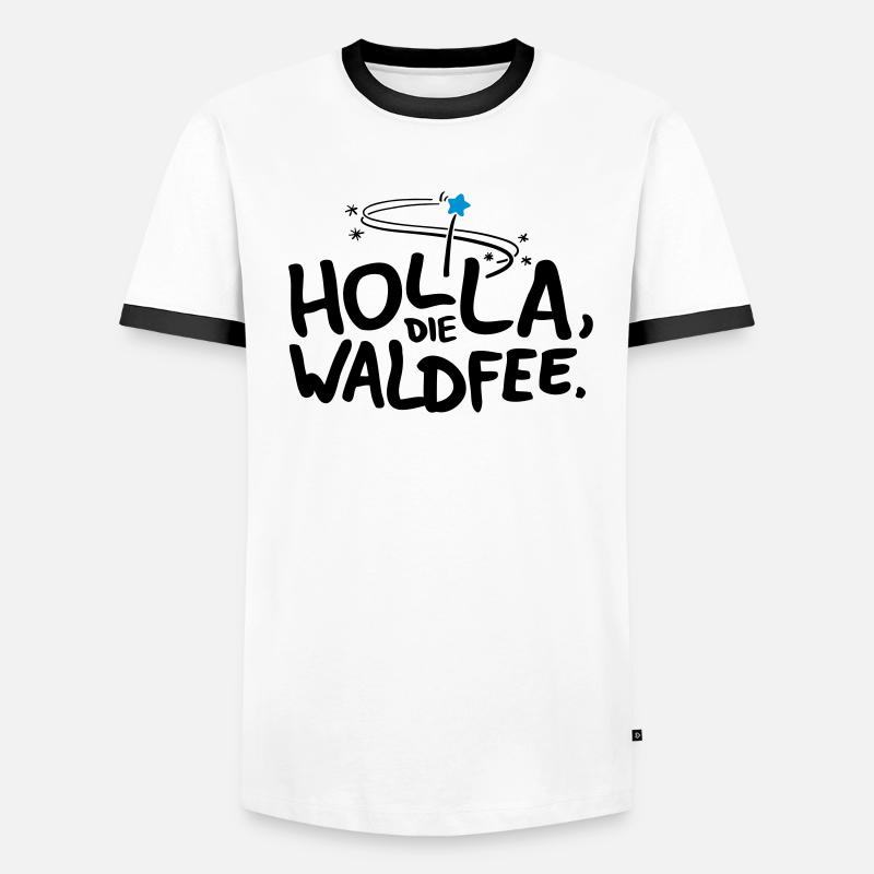 Holla die Waldfee Männer Kontrast-T-Shirt