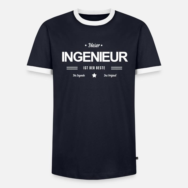 Bester Ingenieur Männer Kontrast-T-Shirt
