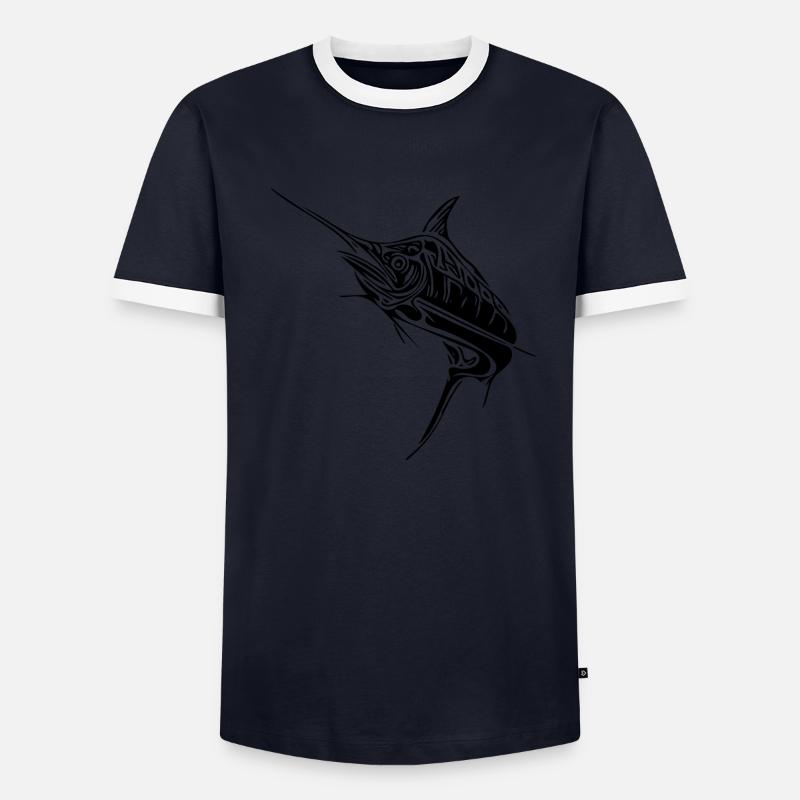 Elegant swordfish predatory bony fish Men's Ringer Shirt