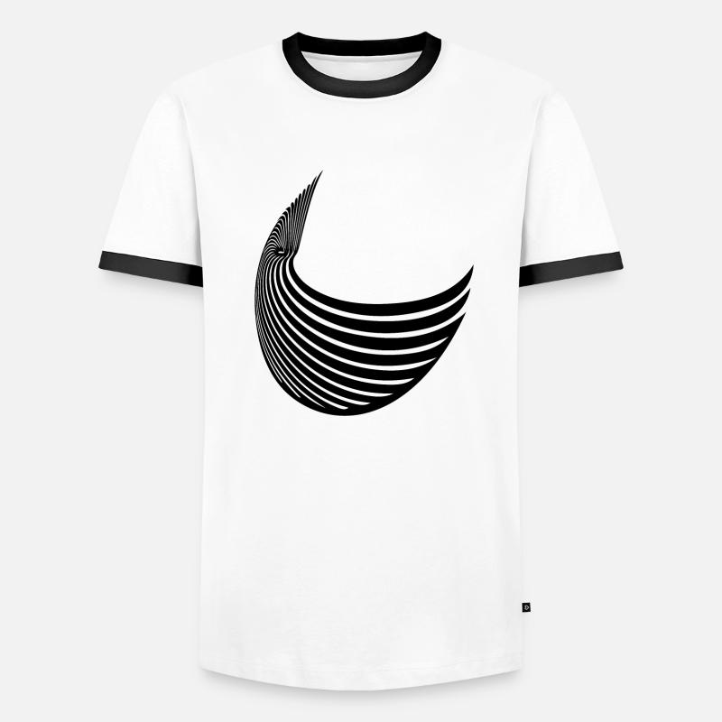 Geometric stripe wing Men's Ringer Shirt