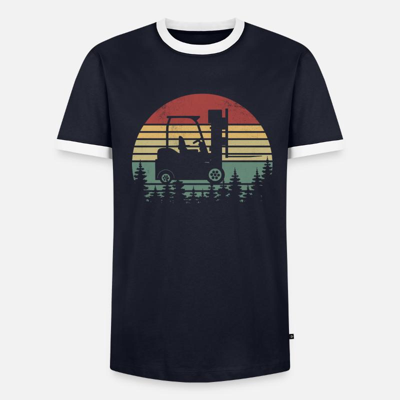 Lustige Gabelstaplerfahrer-Kunst - Gabelstaplerfahrer - Männer Kontrast-T-Shirt - undefined