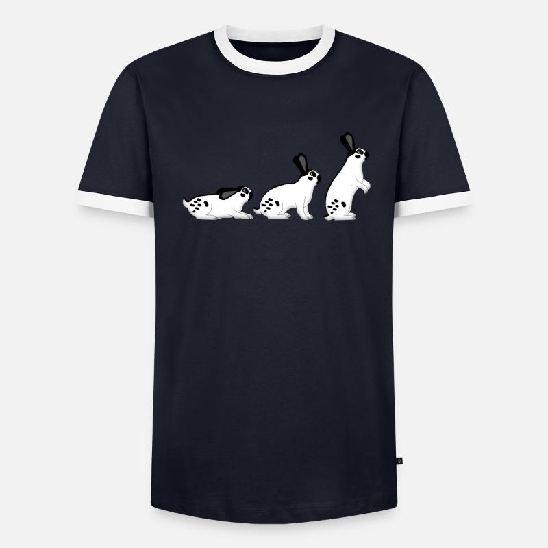 Pinto géant est assis T-shirt contrasté Homme