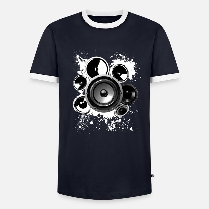 Speaker loudspeaker construction Hifi reference class techno Men's Ringer Shirt