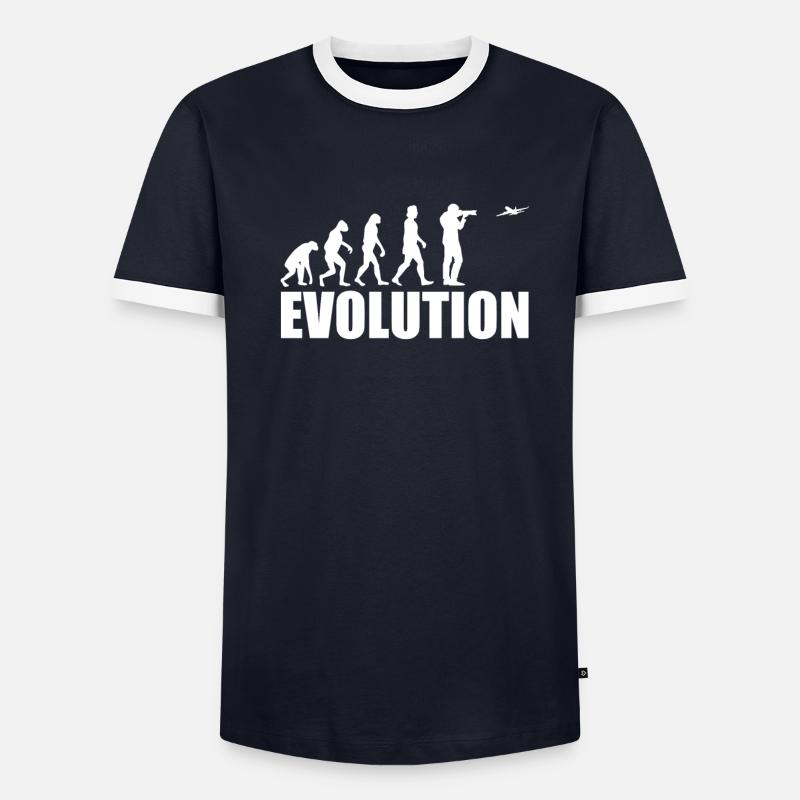 Planespotting Cadeau Evolution T-shirt contrasté Homme