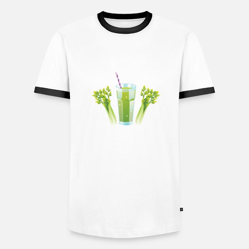 Chuchoteur de jus de céleri T-shirt contrasté Homme
