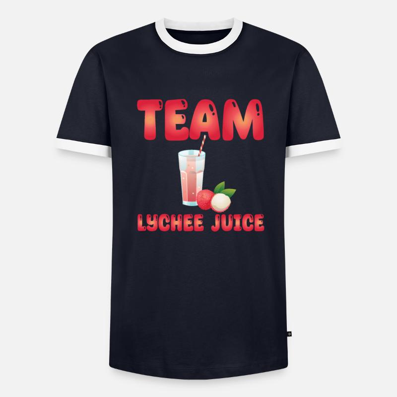 Team Lychee Saft Männer Kontrast-T-Shirt