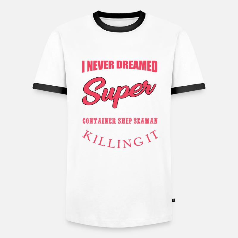 Container ship Seeman Men's Ringer Shirt