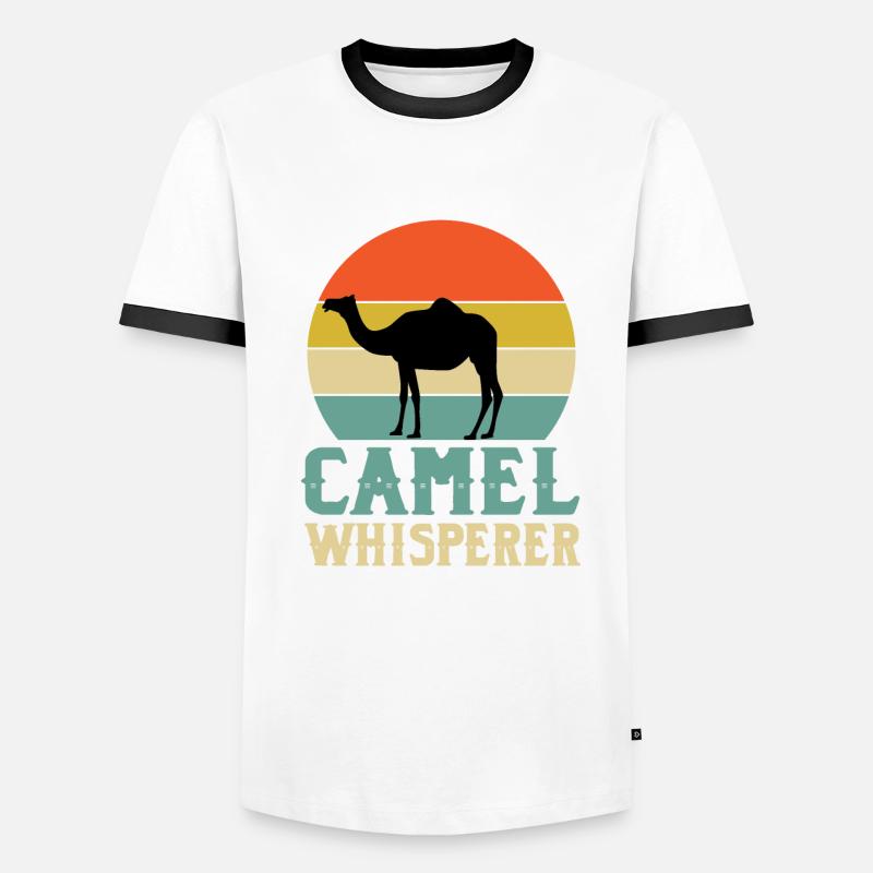 Kamelflüsterer Männer Kontrast-T-Shirt