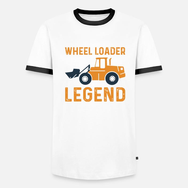 Wheel Loader Legend Men's Ringer Shirt