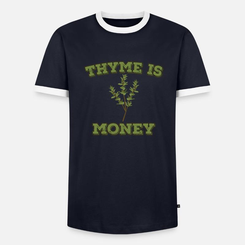 Le thym, c’est de l’argent T-shirt contrasté Homme