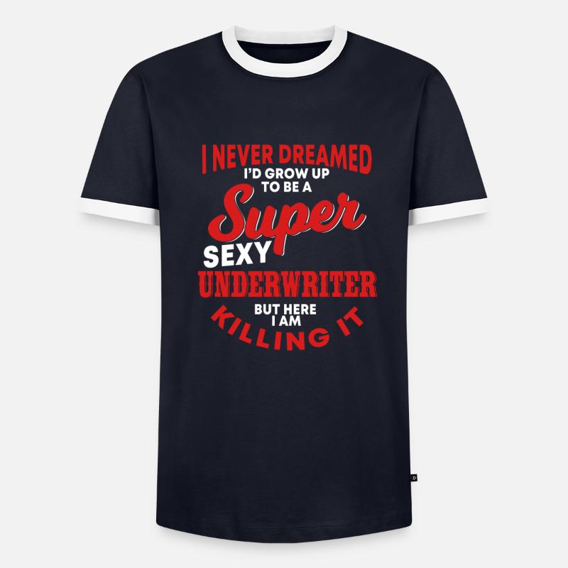 Drôle de chemise de souscripteur T-shirt contrasté Homme