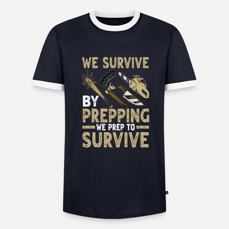 Prepper Männer Kontrast-T-Shirt