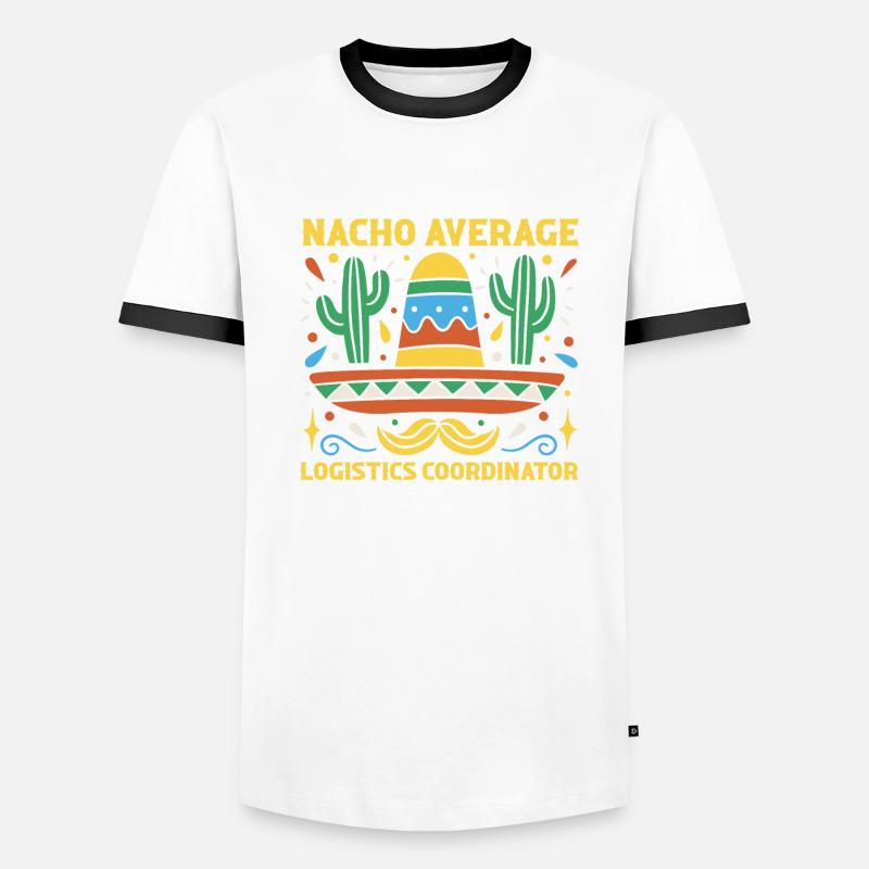 Coordinateur logistique Nacho Average Cinco De Mayo T-shirt contrasté Homme
