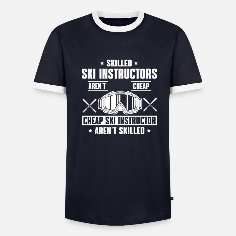 Funny ski instructor saying - Men's Ringer Shirt - undefined