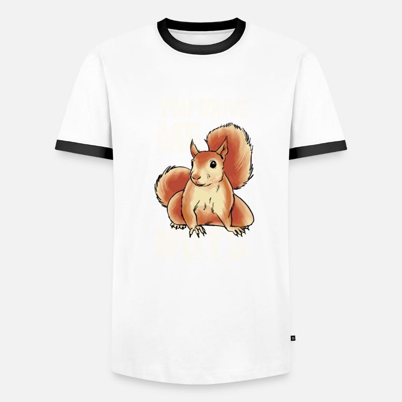 Squirrel Gift Idea Men's Ringer Shirt