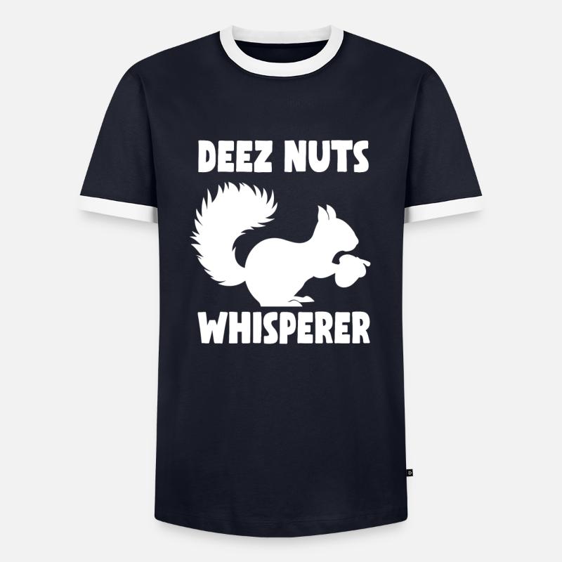 Squirrel Deez Nuts Whisperer - Men's Ringer Shirt - undefined