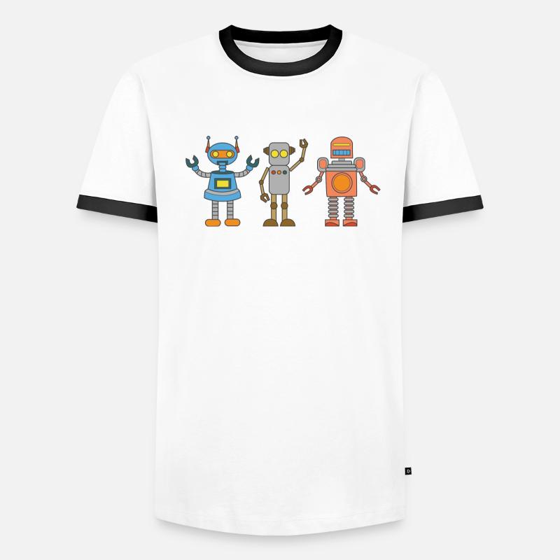 Feuille d’Ia comique robot Intelligence T-shirt contrasté Homme